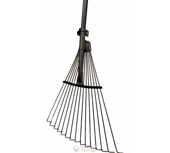 Граблі віялові розсувні з металевою ручкою